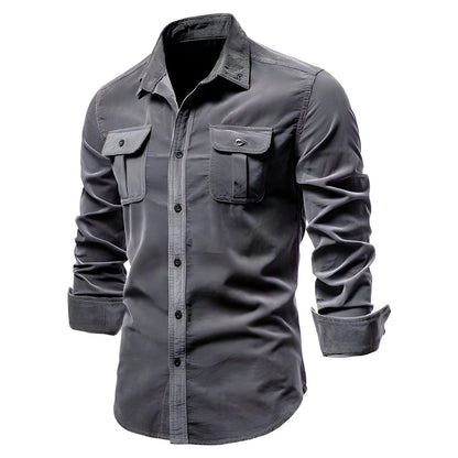 Relaxed Fit Men's Button Down Shirt