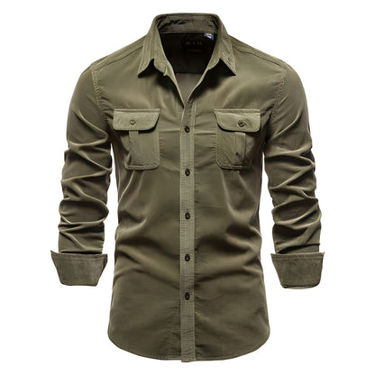 Relaxed Fit Men's Button Down Shirt