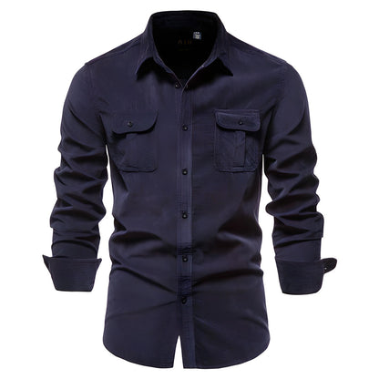 Relaxed Fit Men's Button Down Shirt