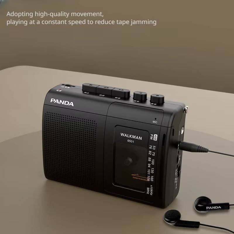 Retro Compact Cassette Player with AM/FM Radio