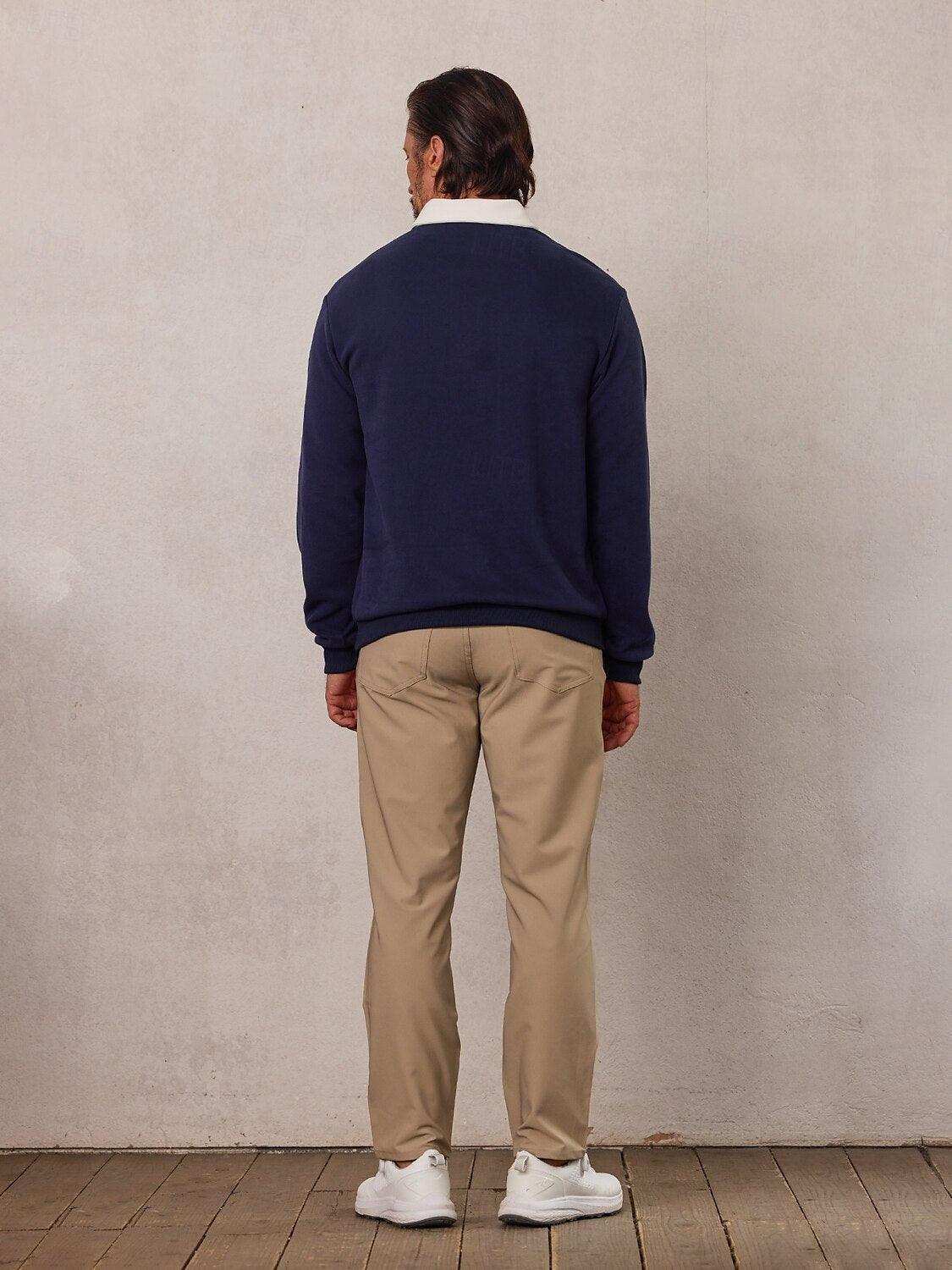 Classic Men's Golf Collar Sweatshirt
