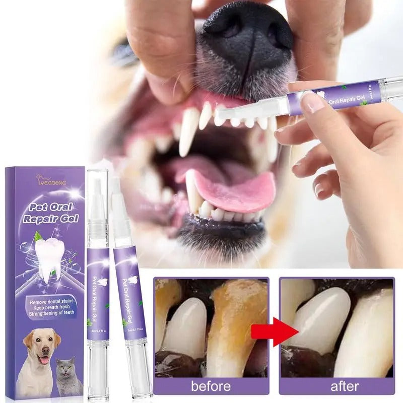 Natural Pet Teeth Cleaning Gel Pen for Fresh Breath - Luxivelle