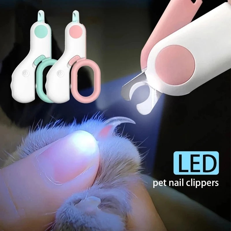 Safe Pet Nail Trimmer with Built-in LED Guide - Luxivelle