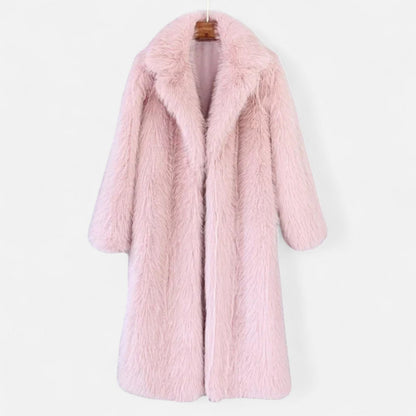 Luxurious Faux Fur Ladies Winter Coat