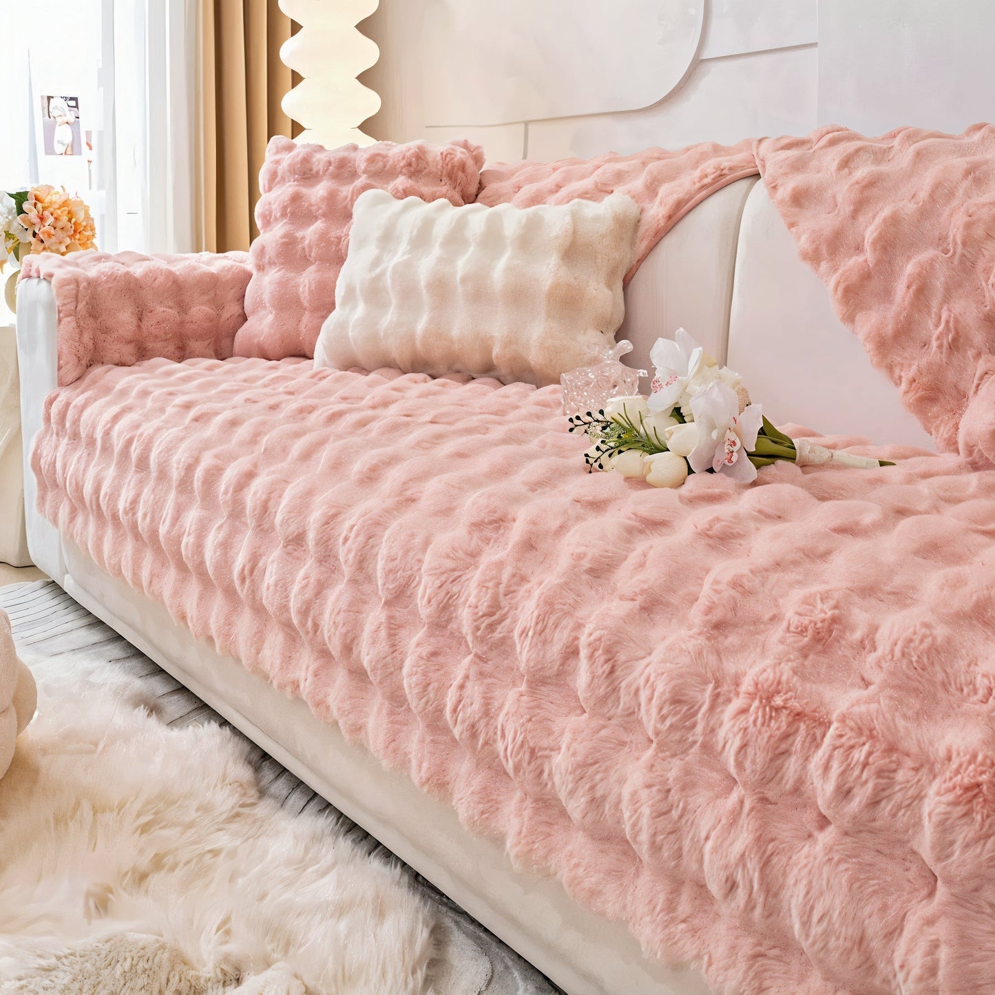Plush Velvet Furniture Protector Cover