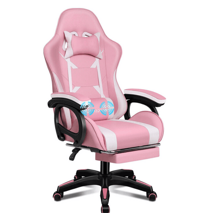 Ergonomic Gaming Chair with Massage and Footrest