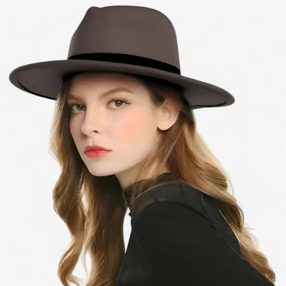 Classic Wool Fedora Winter Hat