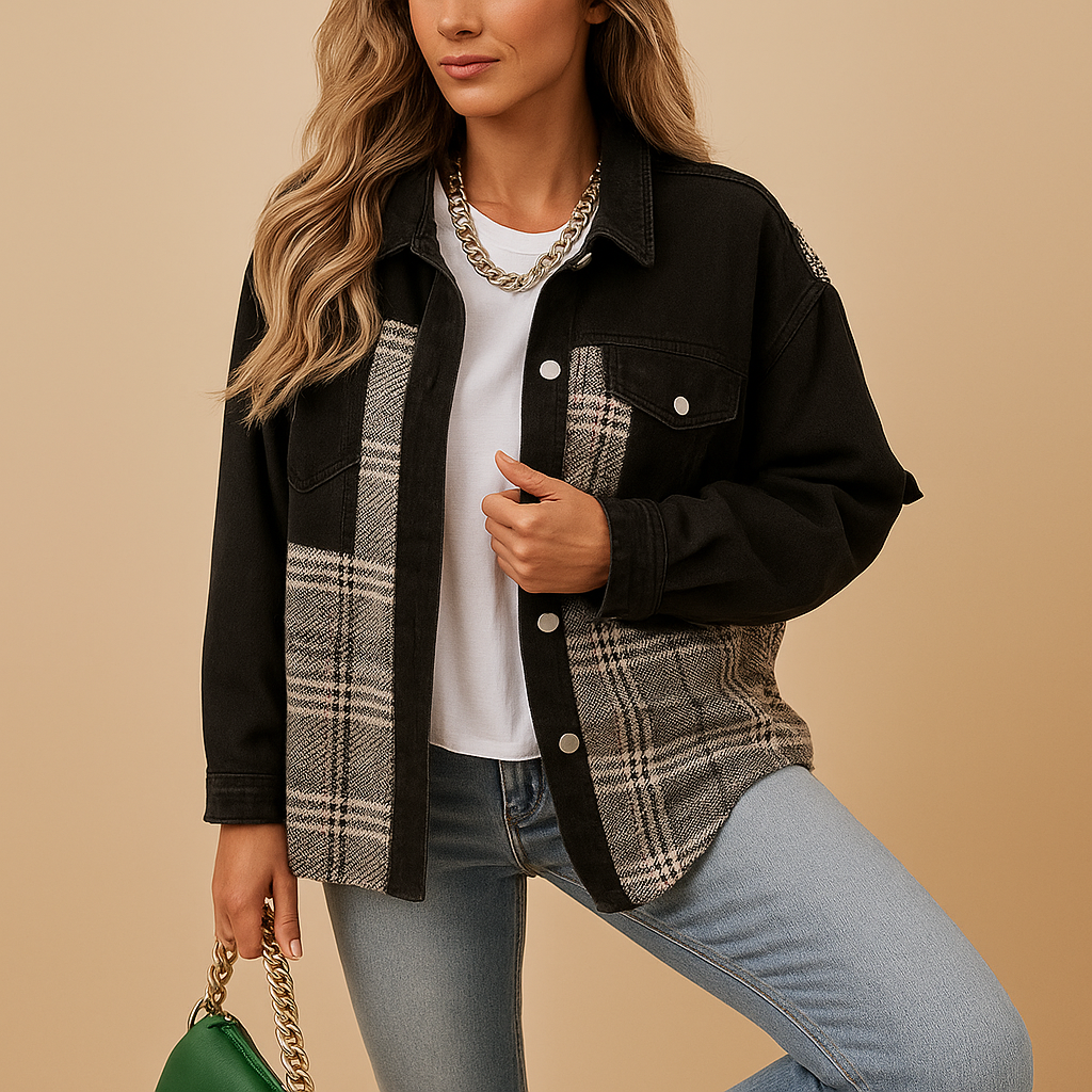 Casual Flannel Women's Relaxed Fit Jacket - Luxivelle