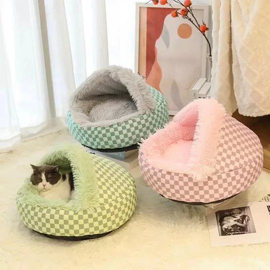 Comfy Fleece Cat House - Snug Pet Hideaway - Luxivelle