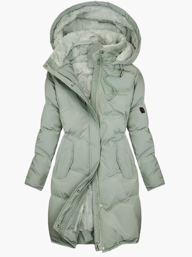 Warm Padded Hooded Parka for Ladies