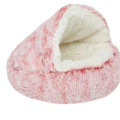 Cozy Kitty Hooded Pet Bed Cave - Luxivelle