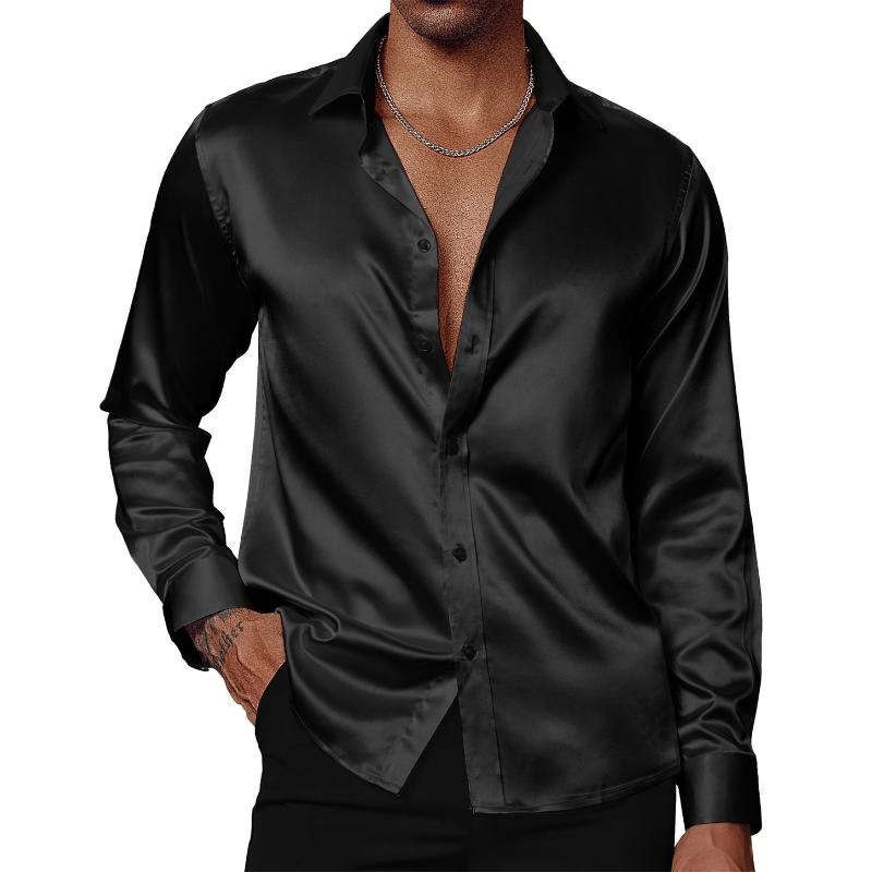 Relaxed Fit Men's Classic Long-Sleeve Shirt