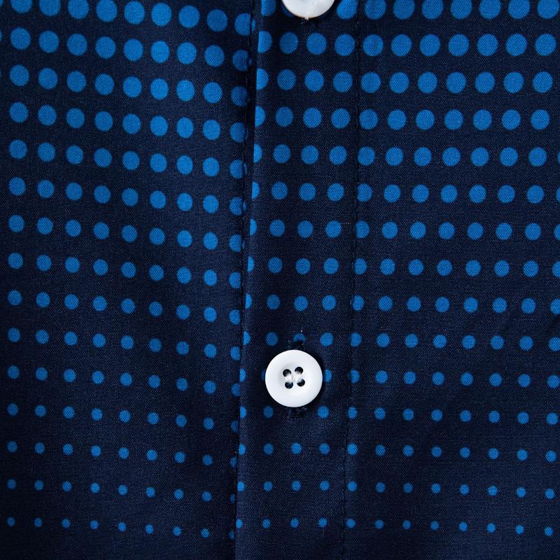 Men's Classic Dot Pattern Dress Shirt