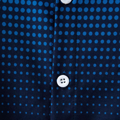 Men's Classic Dot Pattern Dress Shirt