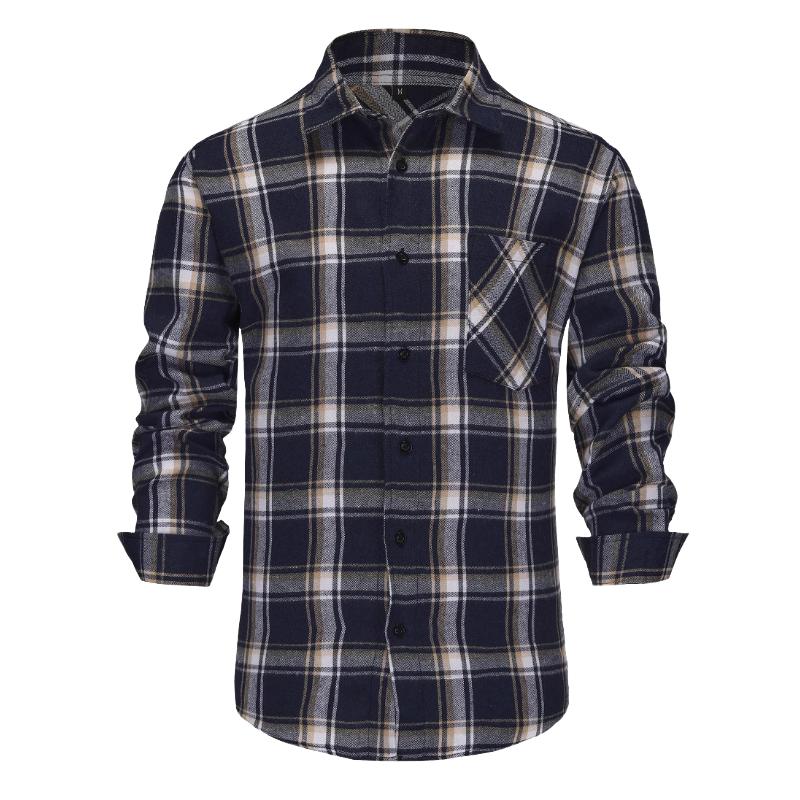 Classic Checkered Flannel Shirt for Men - Luxivelle