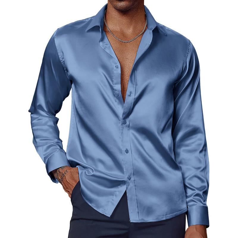 Relaxed Fit Men's Classic Long-Sleeve Shirt