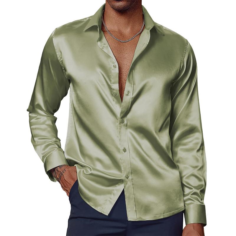 Relaxed Fit Men's Classic Long-Sleeve Shirt