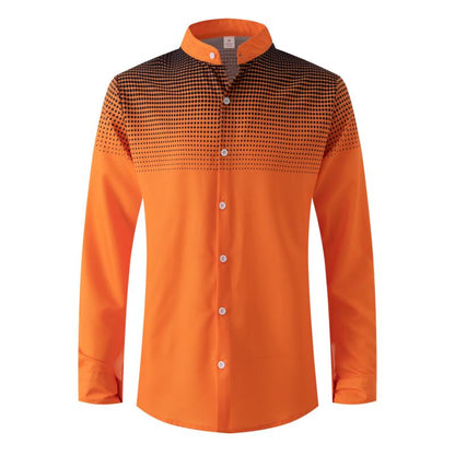Men's Classic Dot Pattern Dress Shirt