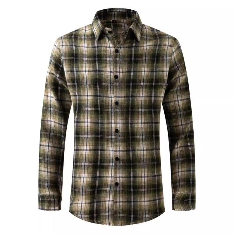 Men's Relaxed Fit Flannel Button Down Shirt