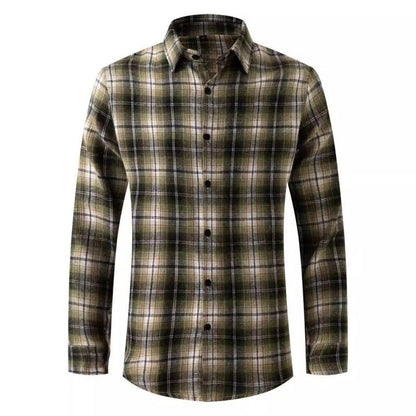Men's Relaxed Fit Flannel Button Down Shirt