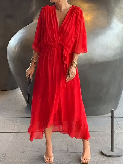 Women's V-Neckline Summer Dress