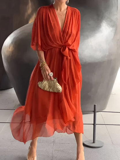 Women's V-Neckline Summer Dress