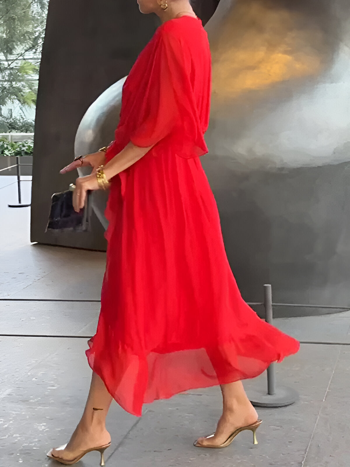 Women's V-Neckline Summer Dress