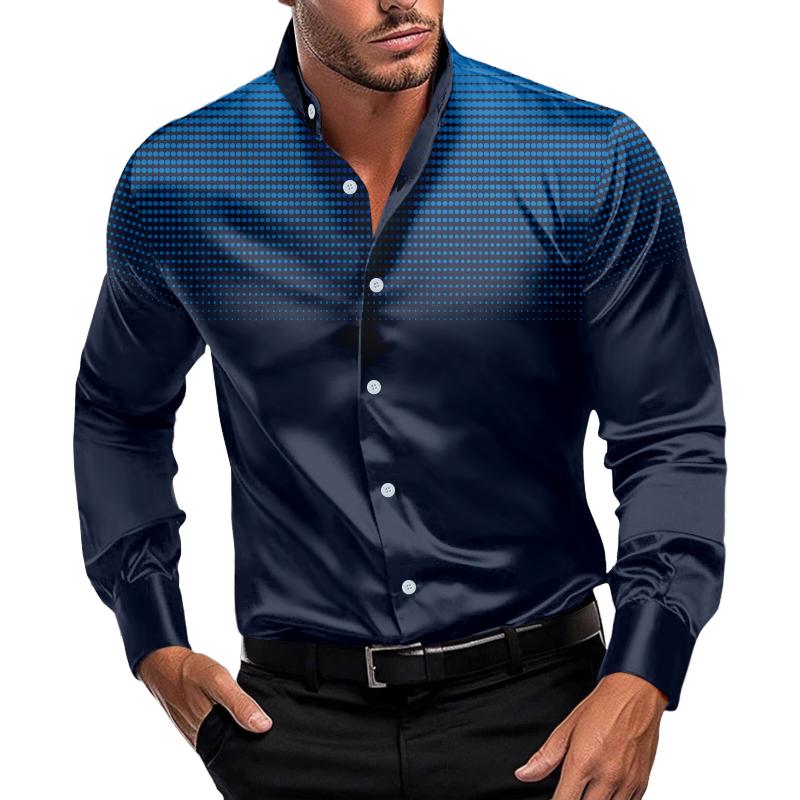 Men's Classic Dot Pattern Dress Shirt - Luxivelle