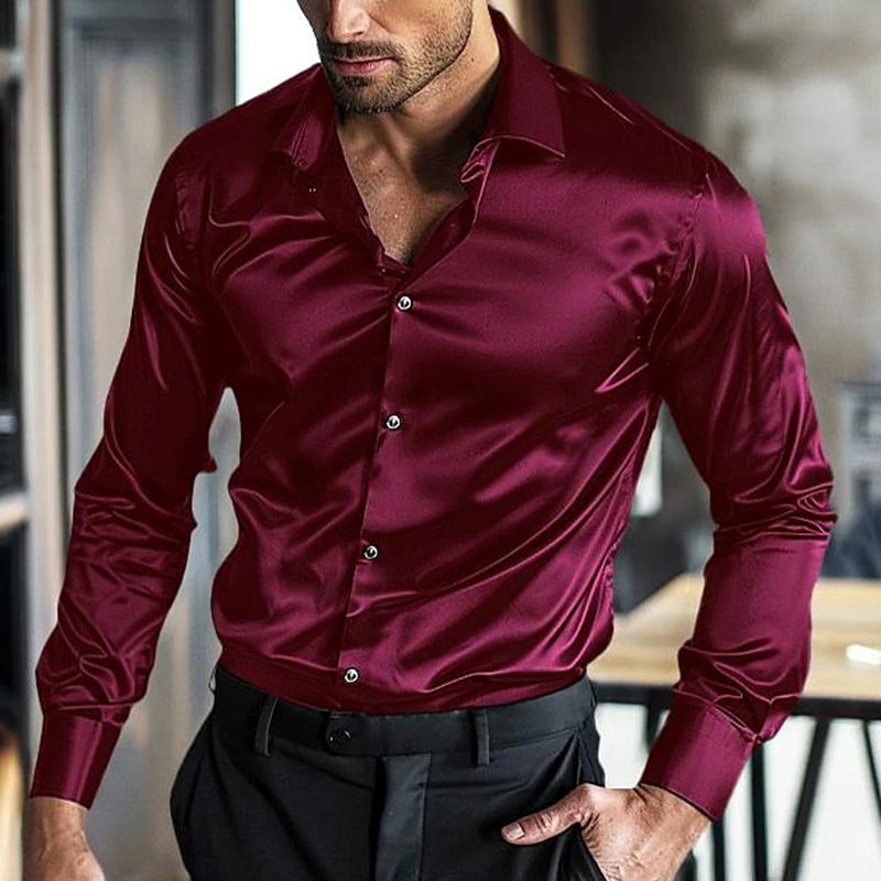Classic Fit Mens Dress Shirt with Collar