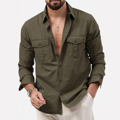 Stylish Mens Long Sleeve Combat Shirt