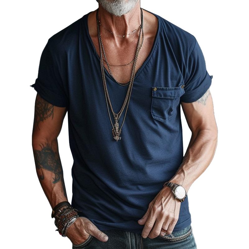 Men's Classic Fit Crew Neck Tee Comfortable Summer Shirt - Luxivelle