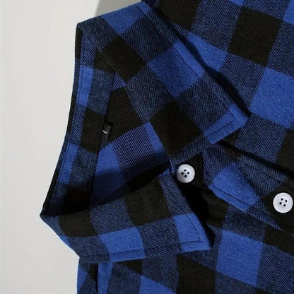Relaxed Plaid Button Down Mens Shirt