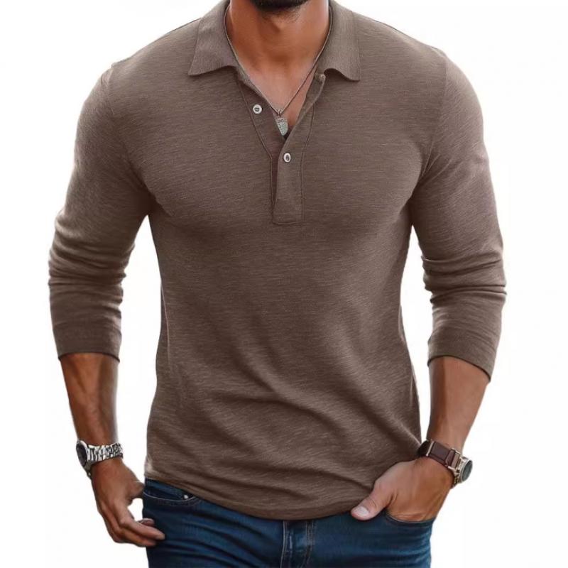 Classic Men's Cotton Polo Slim Fit Casual Shirt - Luxivelle