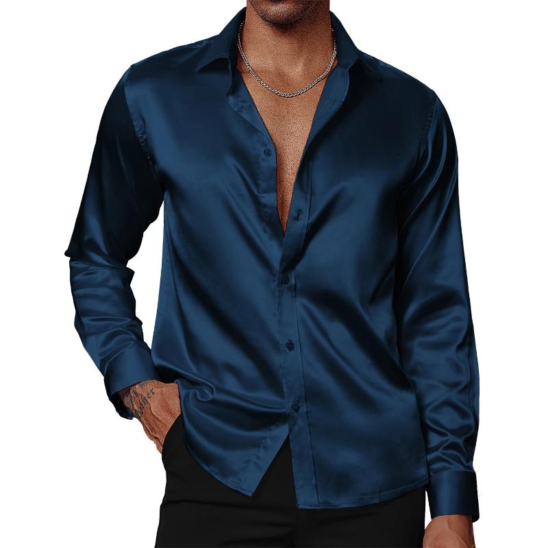 Relaxed Fit Men's Classic Long-Sleeve Shirt