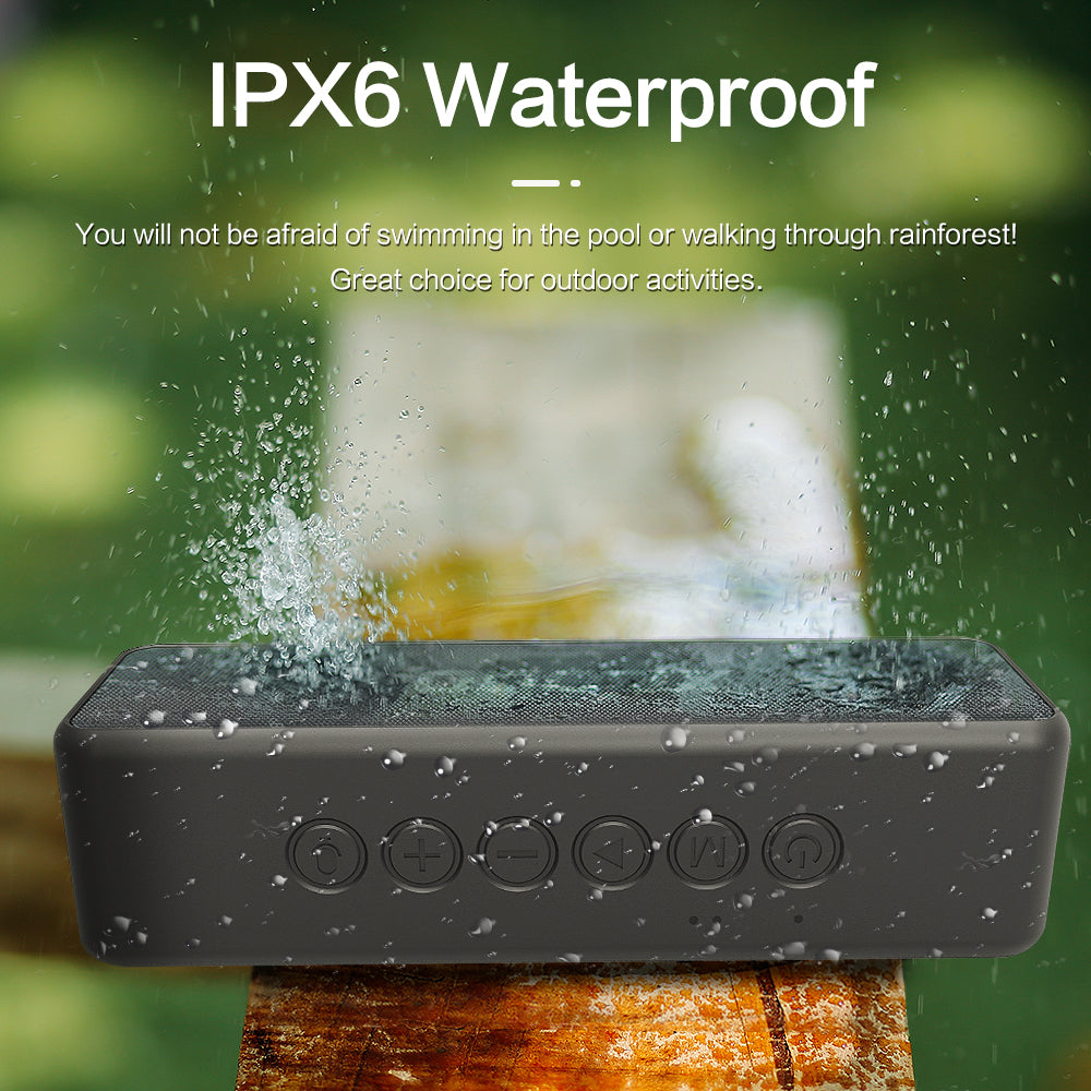Compact Water Resistant 30W Wireless Speaker with Long Battery - Luxivelle