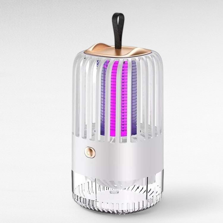 Portable mosquito repellent lamp with sleek design, 2500mAh battery, for indoor and outdoor use, chemical-free solution.