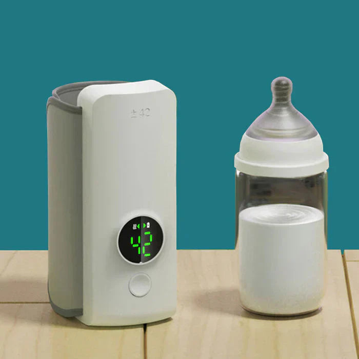 Compact Travel Baby Bottle Heater with LCD Screen - Luxivelle