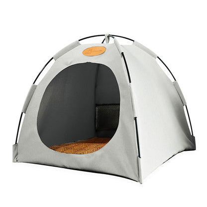 Luxury Pet Cooling House with Natural Fiber Mat - Luxivelle