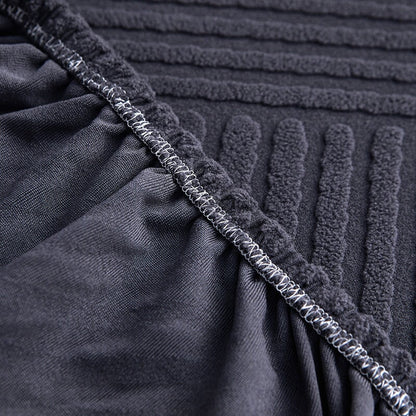 "Premium zig zag sectional sofa cover; modern, durable fabric, adds style and protection; ideal for pet-friendly homes."