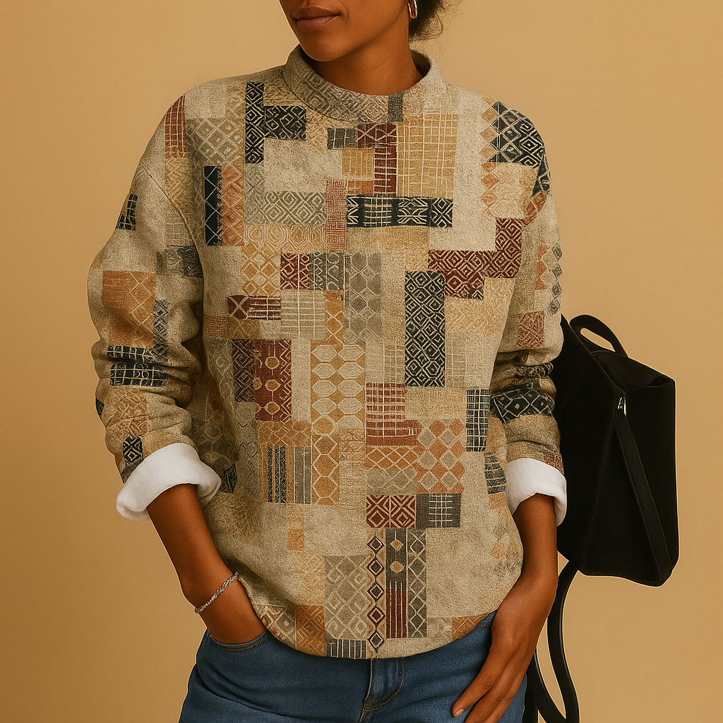 Women's Casual Crew Neck Knit Sweater - Luxivelle