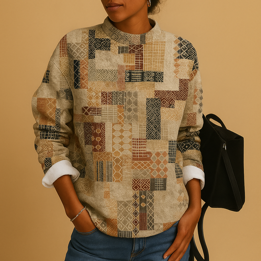 Women's Casual Crew Neck Knit Sweater - Luxivelle