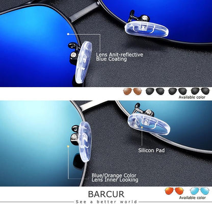 Caleb Pilot Sunglasses – Stainless Steel, Polarized for Men-3