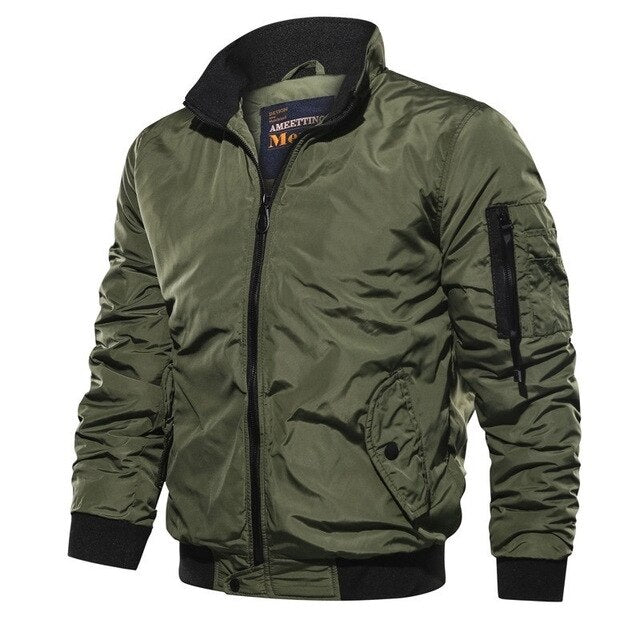 Slim Fit Men's Modern Bomber Jacket
