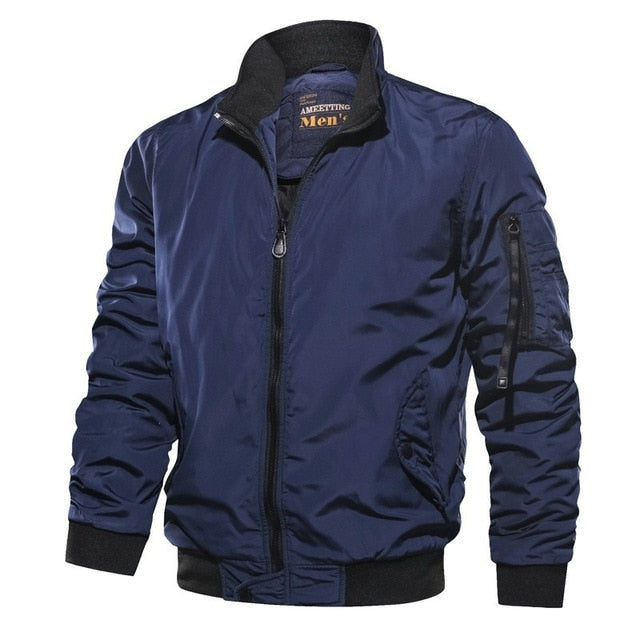 Slim Fit Men's Modern Bomber Jacket