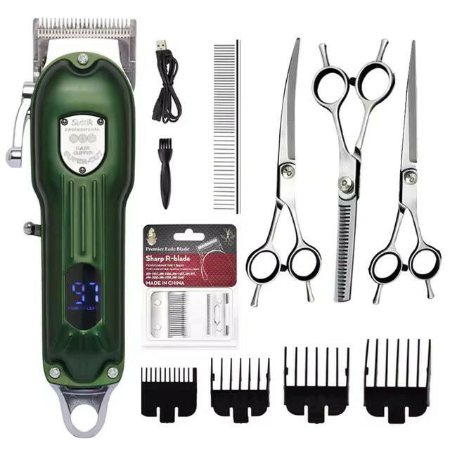 Pet Grooming Set with Clippers and Trimming Scissors - Luxivelle