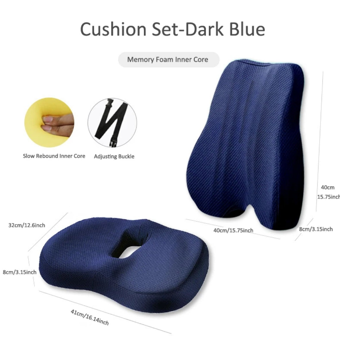 Comfortable Office Chair Cushion with Supportive Memory Foam