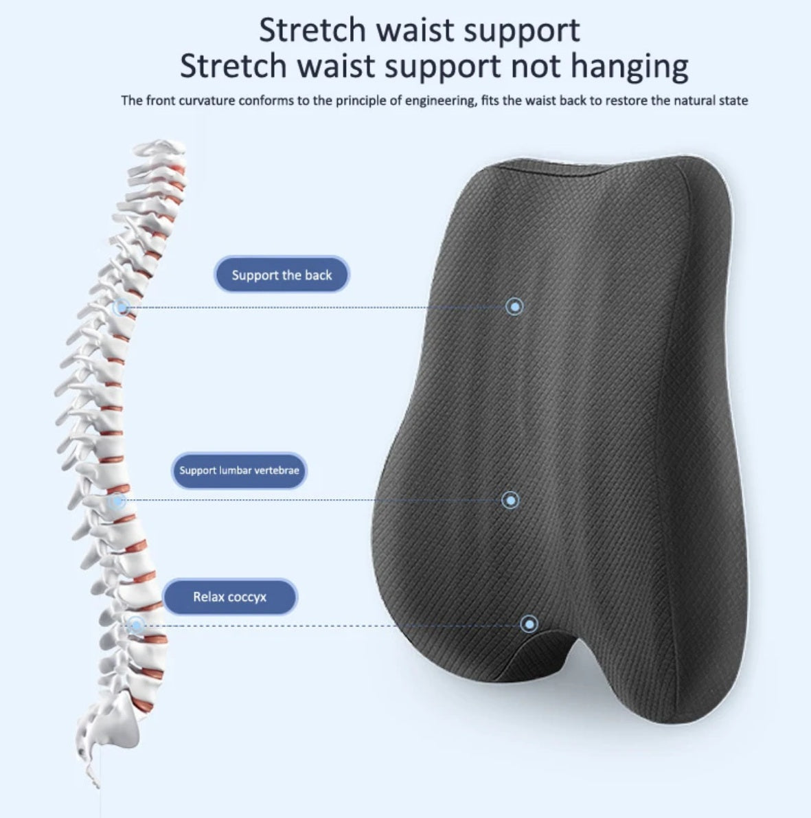 Comfortable Office Chair Cushion with Supportive Memory Foam