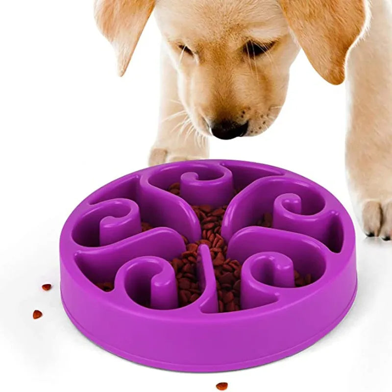 Interactive Dog Food Bowl with Non-Slip Stable Base - Luxivelle