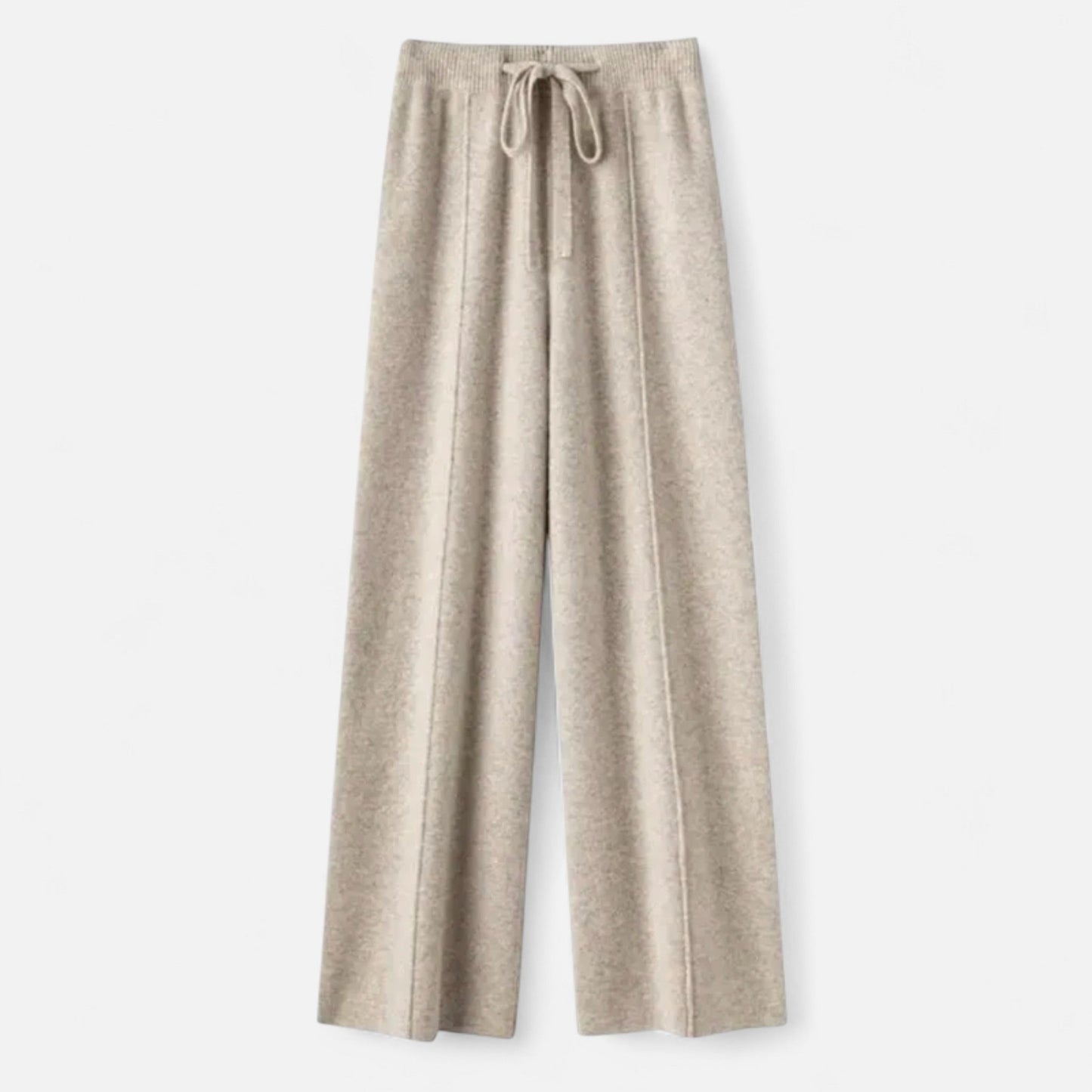 Comfortable Wool Flared Leg Knit Pants - Luxivelle