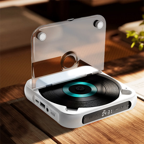 Compact Personal CD Music Player with Rechargeable Battery